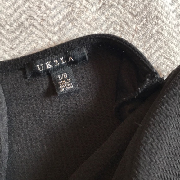 Strapless black tube top - Picture 2 of 2